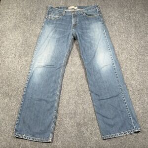 Vintage Levis 529 Jeans Mens 34x32 Faded Wash Low Rise Straight Denim Y2K